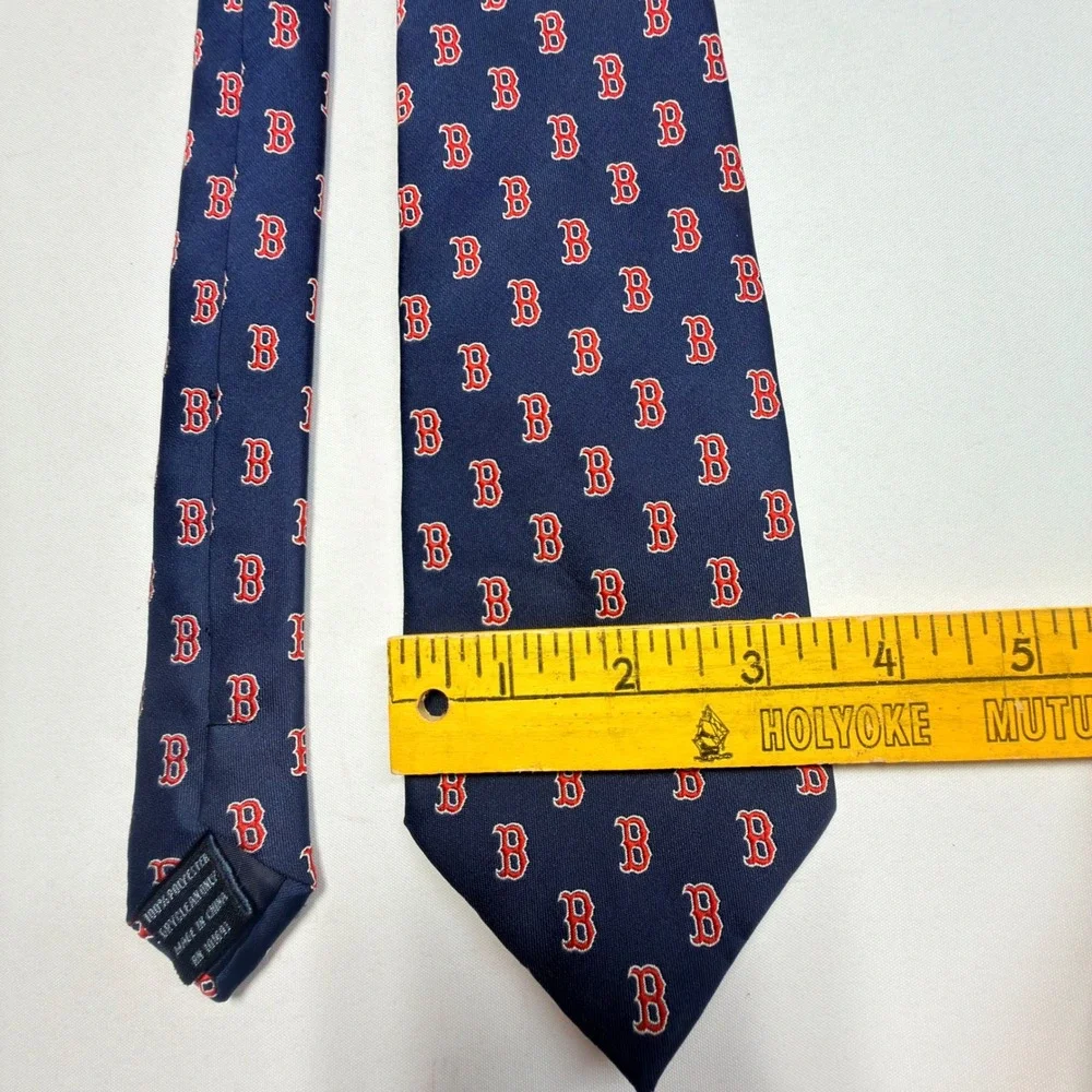 Boston‎ Red Sox MLB Navy Logo Print Tie Officially Licensed